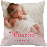 Coussin personnalisé Charlie