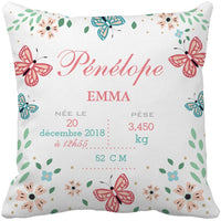 Coussin personnalisé Pénélope